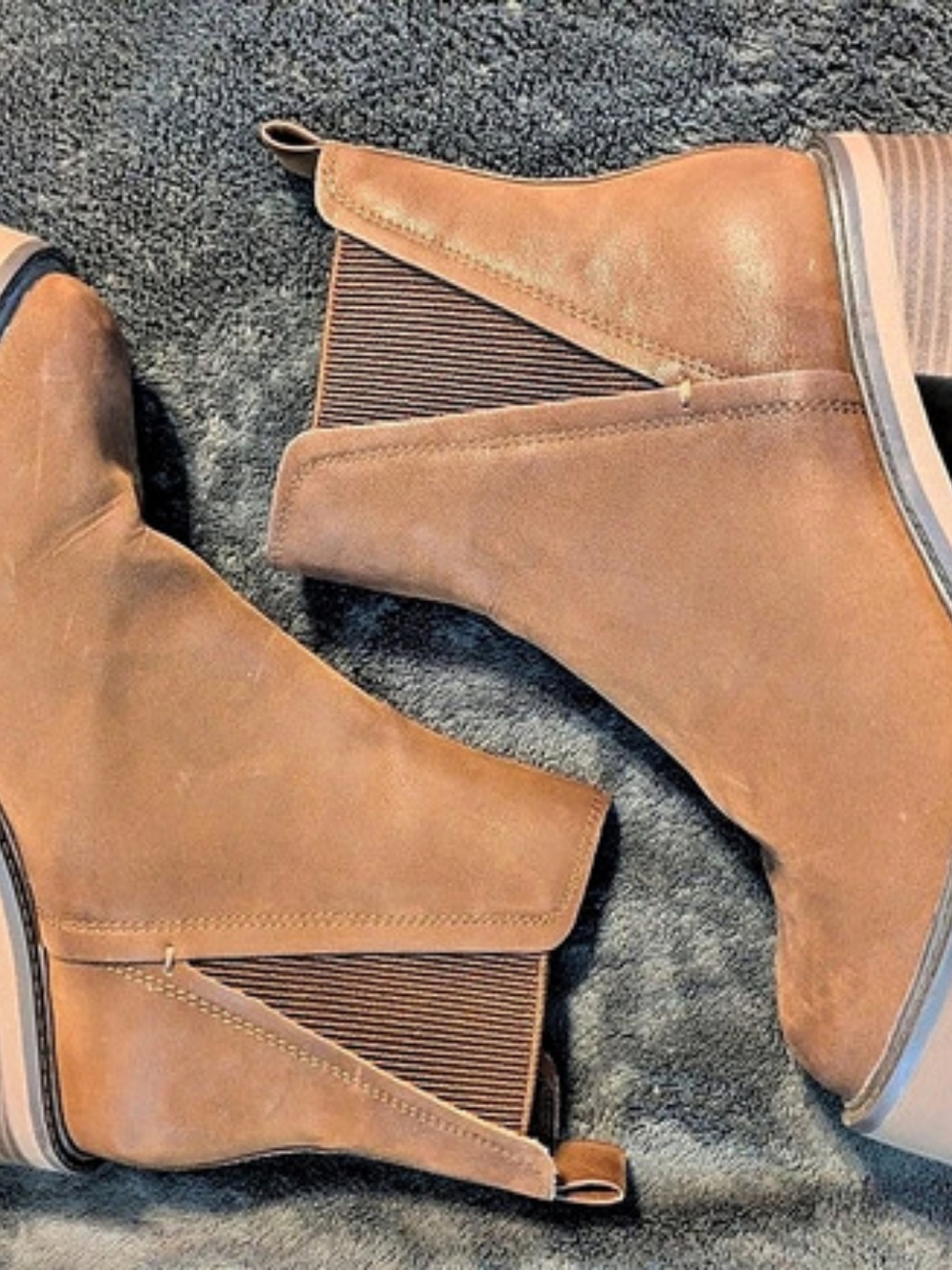 MIA Jody Chelsea Boot Brown Lug Sole Ankle Boots US 10